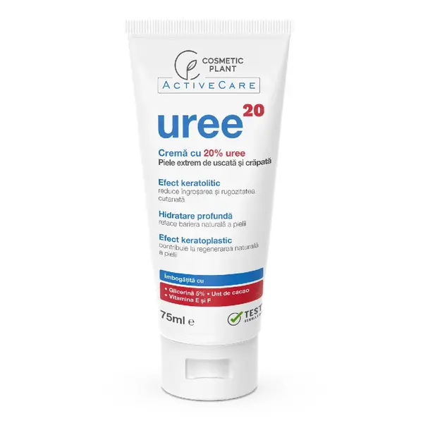 Crema cu 20% Uree pentru piele extrem de uscata Active Care, 75 ml, CosmeticPlant