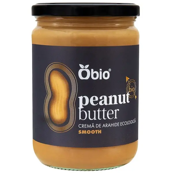 Crema de arahide smooth bio 500g Obio