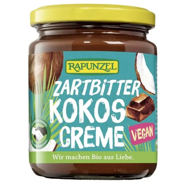 Crema de ciocolata amaruie cu cocos, eco - 250 g