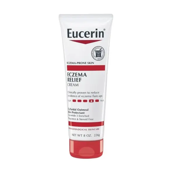 Crema de Corp, Eucerin, Eczema Relief, pentru Calmarea Eczemelor si Mancarimilor, fara Parfum, 226gr