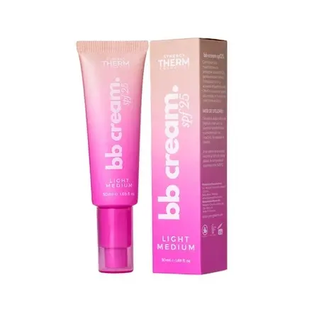 Crema de fata coloranta SPF 25 BB Cream Light Medium, 50 ml, Synergy Therm