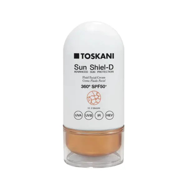 Crema de fata cu protectie solara Toskani Sun Shield Fluid Facial Cream SPF50 50ml
