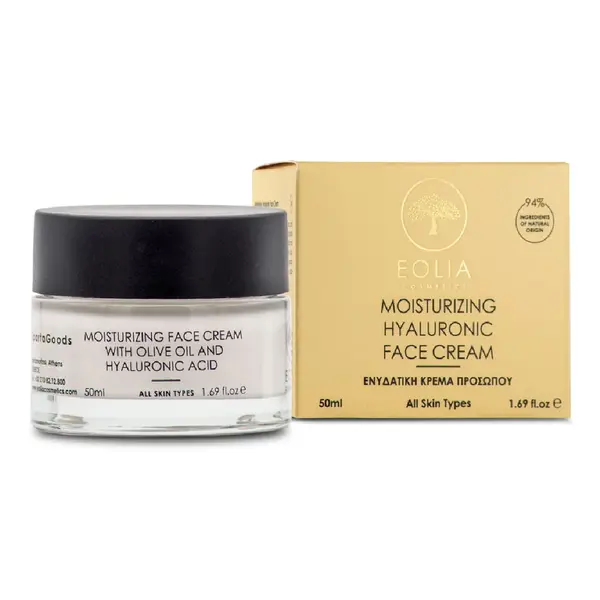 Crema de fata hidratanta cu acid hialuronic, 50 ml, Eolia