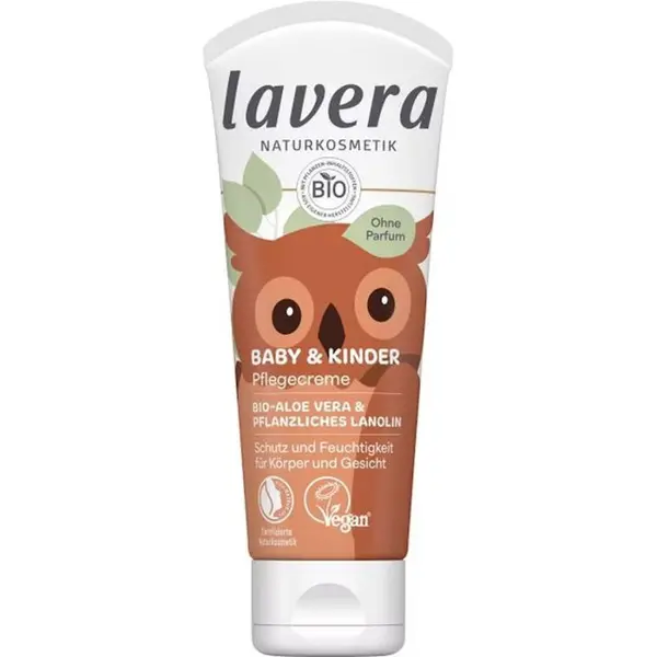 Crema de ingrijire cu aloe vera bio pentru copii fara parfumuri - 75 ml