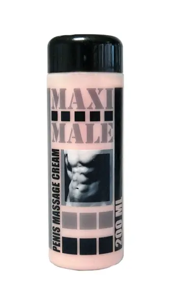 Cremă de masaj pentru bărbați RUF - Maxi Male, pentru stimulare și hidratare intensă, 200 ml