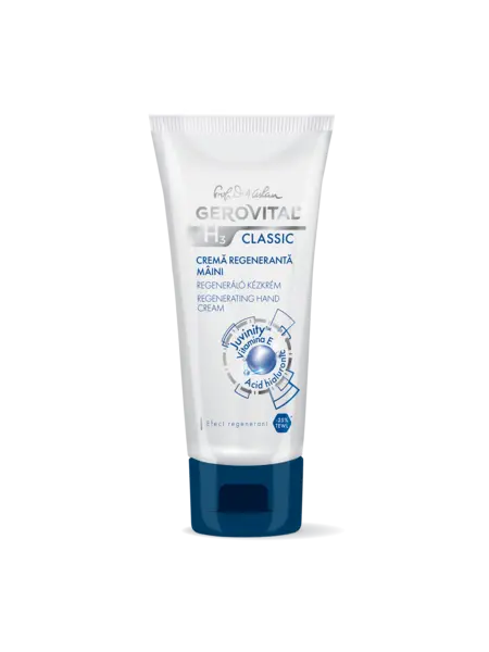 Cremă De Mini Regenerantă și Emolientă Cu Complex Anti-age Pentru Piele Uscată, Gerovital H3 Classic, 100 Ml