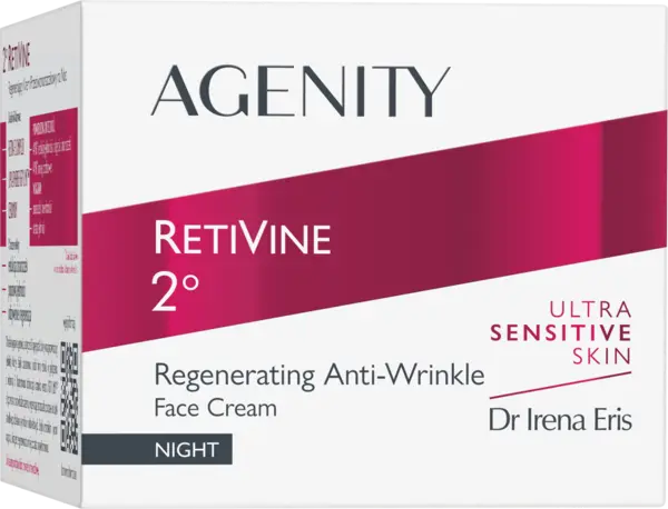 Crema de noapte antirid cu efect regenerator RetiVine 2, 50ml, Agenity
