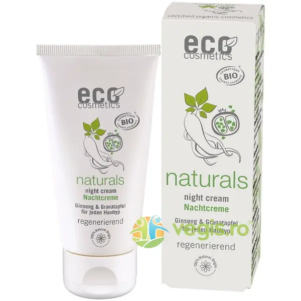 Crema de Noapte cu Ginseng si Rodie Ecologic/Bio 50ml