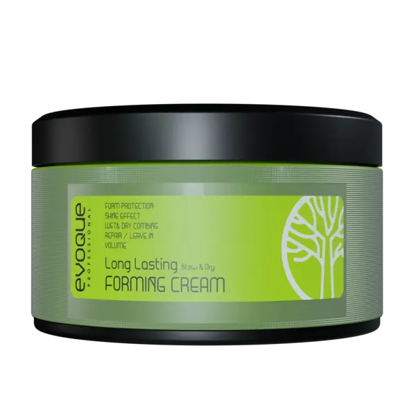 Crema de Par pentru Styling, EVOQUE Long Lasting Forming Cream, 150 ml - Profesionala, Cu Fixare de Lunga Durata si 10 Uleiuri Naturale, Leave-In, Fara Clatire - Evoque