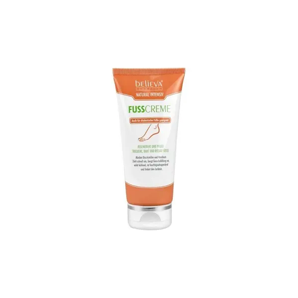 Crema de Picioare, Believa, Natural Intensiv, Hidratare Naturala pentru Piele Uscata si Crapata, Vegana, 100ml