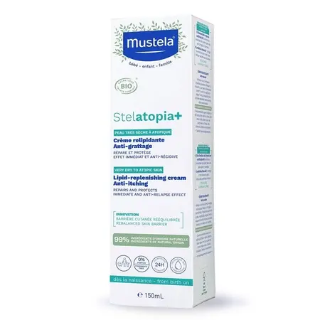 Crema de refacere a lipidelor Stelatopia+, 150 ml – Mustela