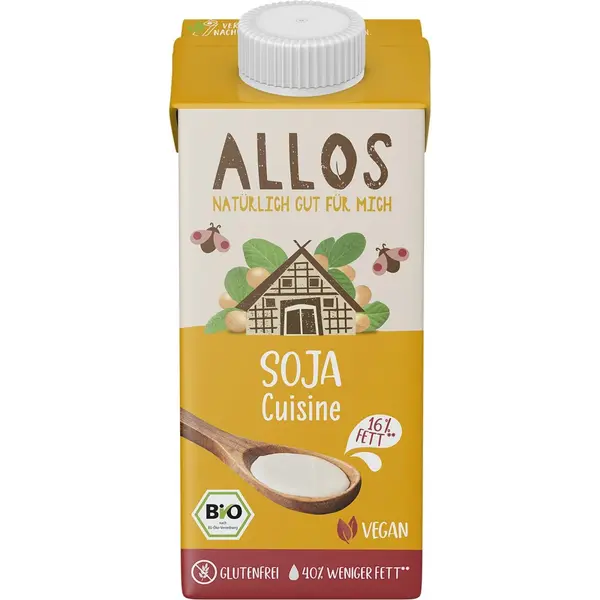 Crema de soia lichida pentru gatit fara gluten, eco - 200 ml