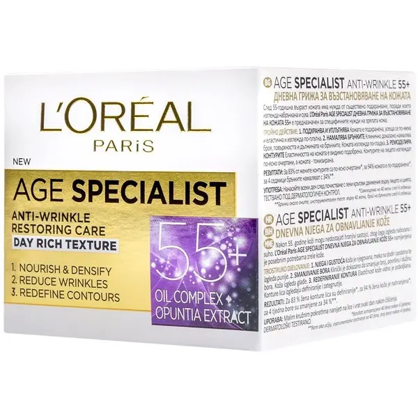 Crema de Zi 55+ Age Specialist Loreal Paris, 50 ml