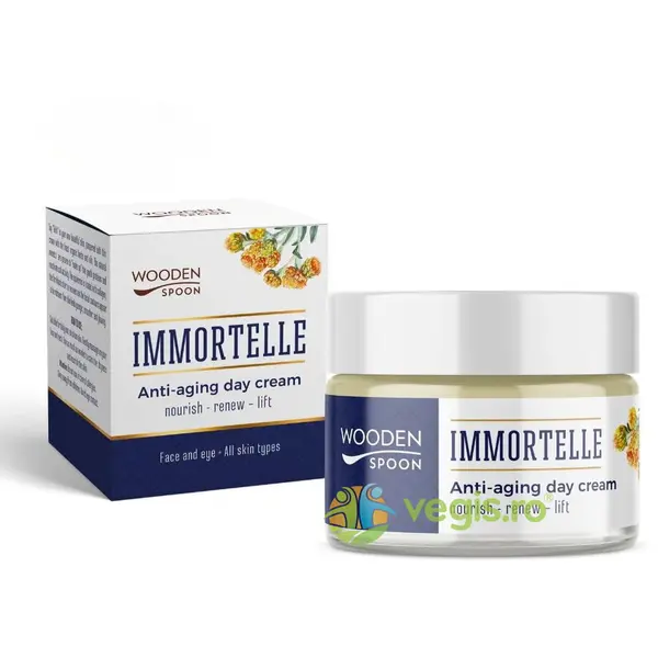 Crema de Zi Anti-Aging pentru Toate Tipurile de Ten cu Imortele 50ml