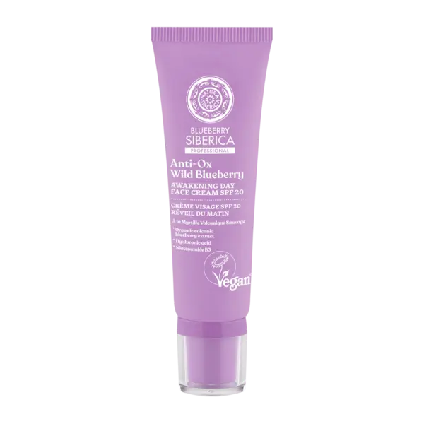 Crema de zi antioxidanta pentru fata cu afine SPF20, 50ml, Natura Siberica