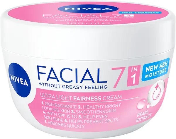 Cremă de zi iluminatoare Nivea cu extract perlat, SPF15, 100 ml