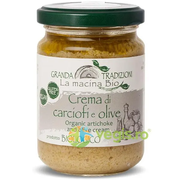 Crema din Anghinare si Masline fara Gluten Ecologica/Bio 130g