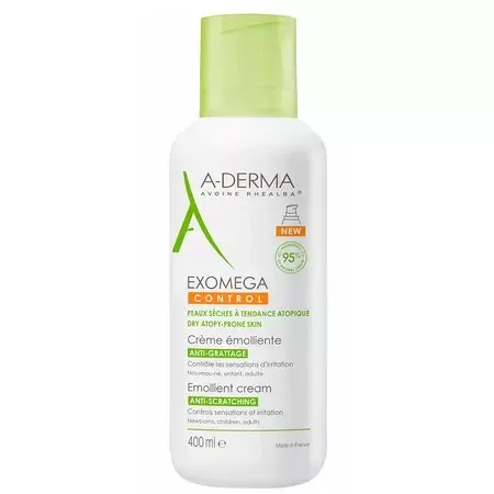 Crema emolienta Exomega Control, 400 ml, ADerma