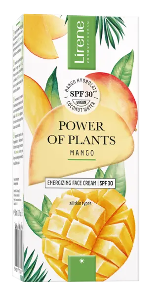 Crema energizanta cu SPF30 Power of Plants Mango, 50ml, Lirene