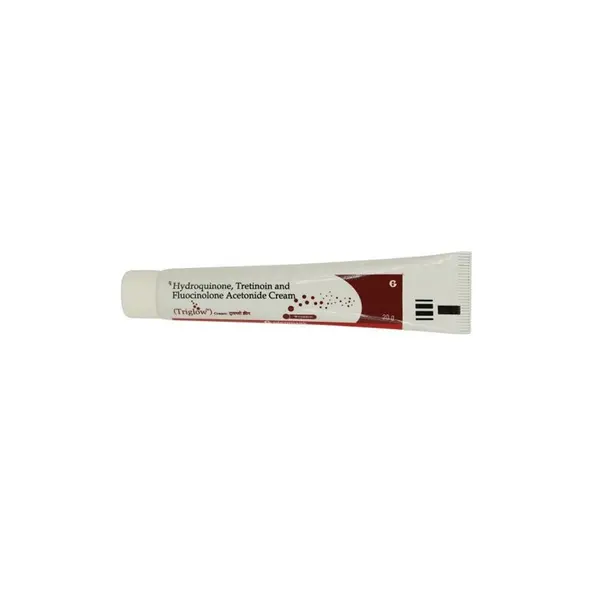 Crema, Glenmark, Triglow, Tratament Melasma, cu Hidrochinona 2%, Fluocinolona 0.01% si Tretinoin 0.025%, cu Pompita, 20gr