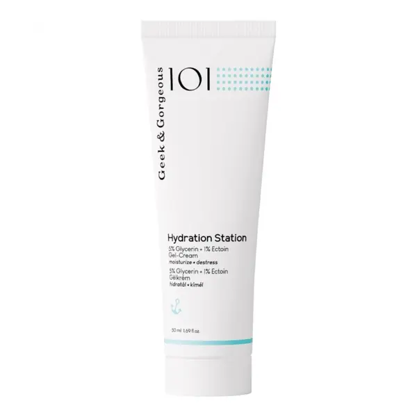 Crema hidratanta 6 % Glicerina + Ectoina Hydration Station, 50 ml, Geek & Gorgeous