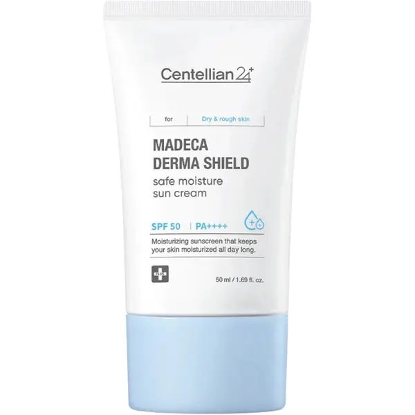 Cremă hidratantă cu protecție solară SPF50 PA++++ Madeca Derma Shield, 50 ml, Centellian 24