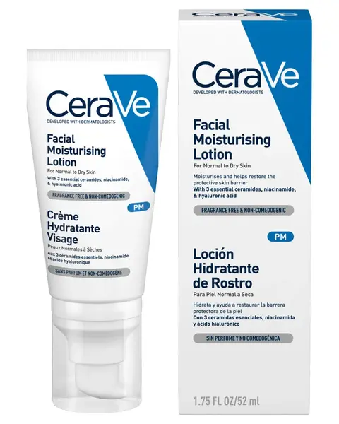 Crema hidratanta de fata pentru ten normal-uscat, CeraVe | 52 ml