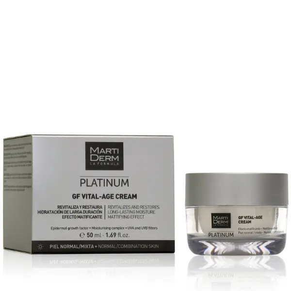 Crema hidratanta de zi pentru ten normal sau mixt GF Vital-Age Platinum, Martiderm | 50 ml