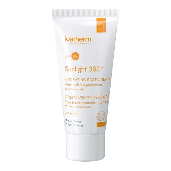 Crema hidratanta pentru fata cu protectie solara SPF 50+ Sunlight, 50ml, Ivatherm