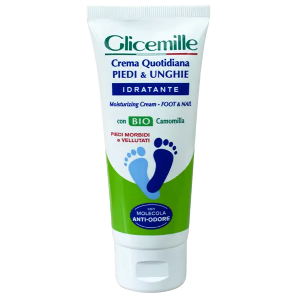 Crema hidratanta pentru picioare si unghii cu glicerina si musetel bio, 100ml, Glicemille