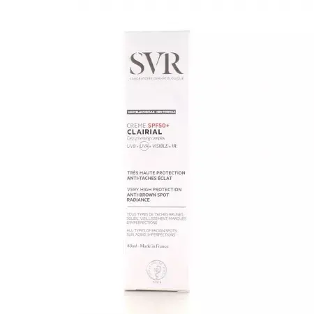 Crema impotriva petelor brune Clairial SPF 50+, 40 ml, Svr