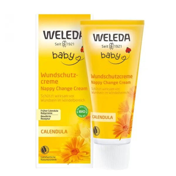 Crema Ingrijire, Weleda, Change, cu Galbenele, Protejeaza si Ingrijeste Impotriva Iritatiei Scutecelor, 75ml