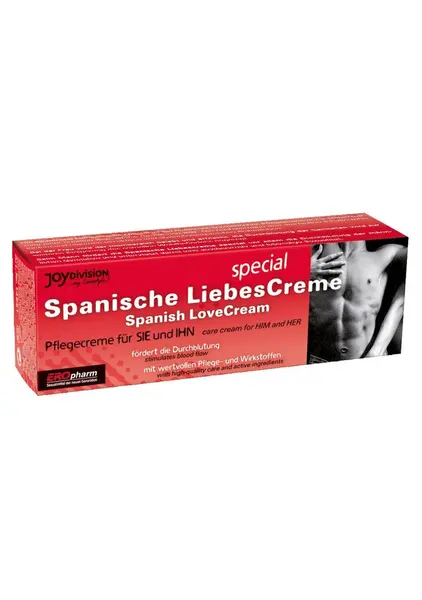Cremă intimă unisex EROpharm - The Spanish Lovecream Special, pentru stimularea libidoului, 40 ml