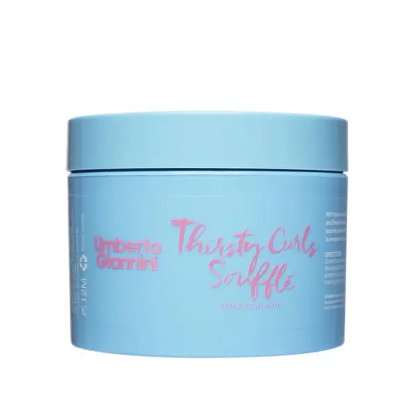 Crema lejera pentru hidratarea si definirea buclelor Thirsty Curls Souffle, 300ml, Umberto Giannini