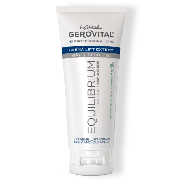 Cremă Lift-extrem Fermitate și Hidratare Pentru Gt, Bust și Decolteu, Gerovital H3 Equilibrium, 200 Ml