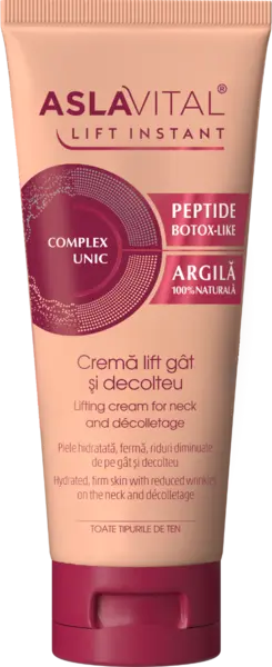 Crema lift pentru gat si decolteu Lift Instant, 100ml, AslaVital