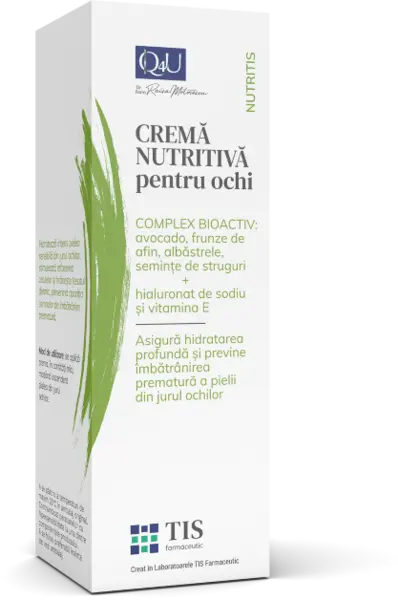 Crema nutritiva pentru ochi NutriTIS, 20ml, Tis Farmaceutic