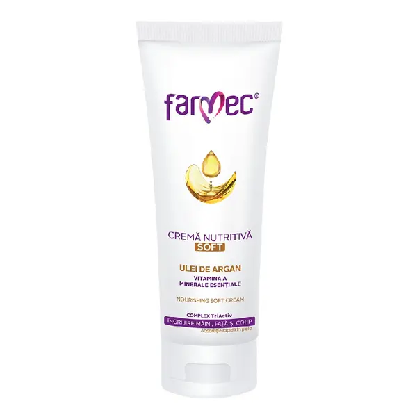 Crema Nutritiva Soft cu Ulei de Argan, 150 ml, Farmec