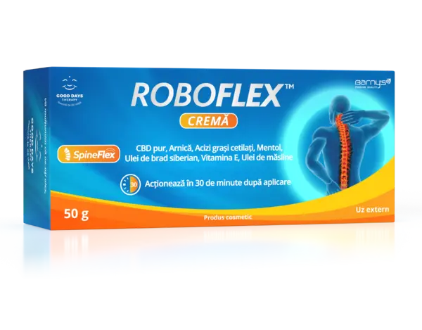 Crema pentru articulatii si sistemul osos Roboflex, 50g, Good Days Therapy