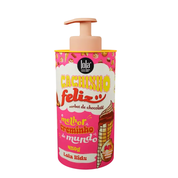 Crema pentru bucle copii cu aroma de ciocolata Cachinho Feliz, 450g, Lola Cosmetics