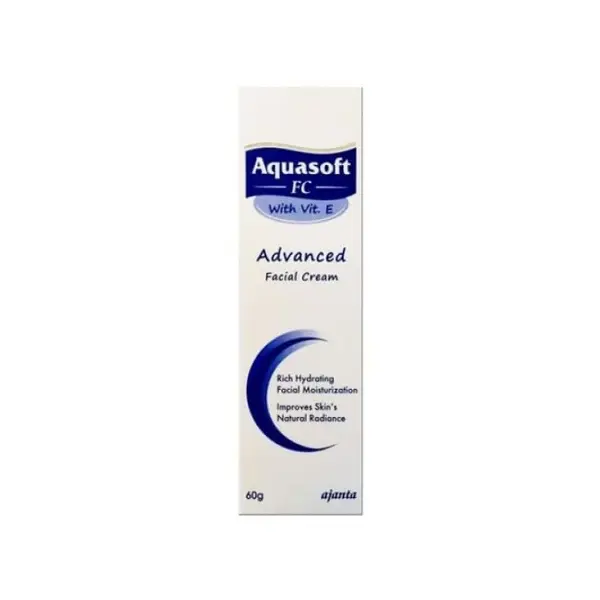 Crema pentru Fata, Ajanta, Aquasoft FC, cu Filtre UVA si UVB, Efect Hidratant Intensiv, 60gr
