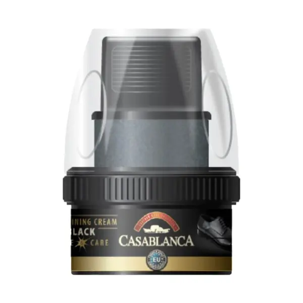 Crema pentru Pantofi cu Burete, Negru, 50 ml, 6 Bucati, Casablanca