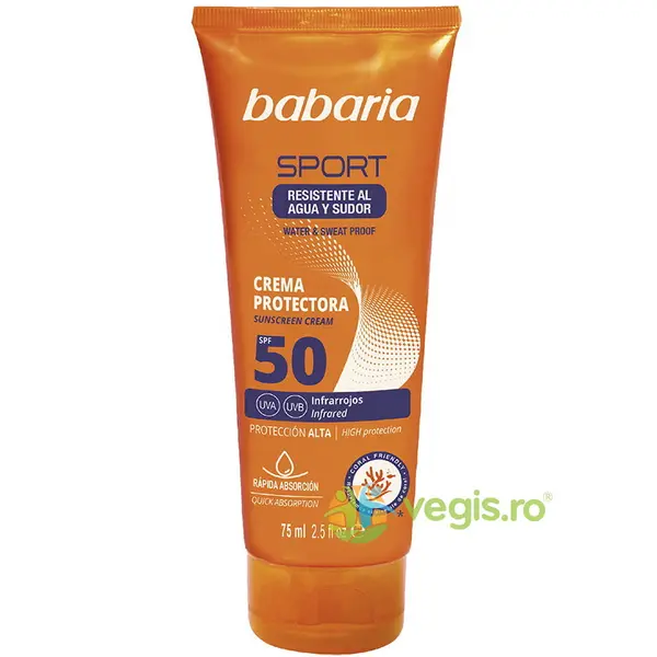 Crema Protectie pentru Fata si Corp Rezistenta la Apa Sport 75ml