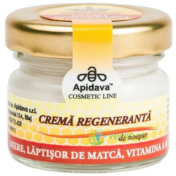 Crema Regeneranta Noapte Cu Miere, Laptisor De Matca, Vitamina A,E 30ml