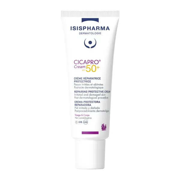 Crema reparatoare cu SPF50+ Cicapro, 40 ml, IsisPharma