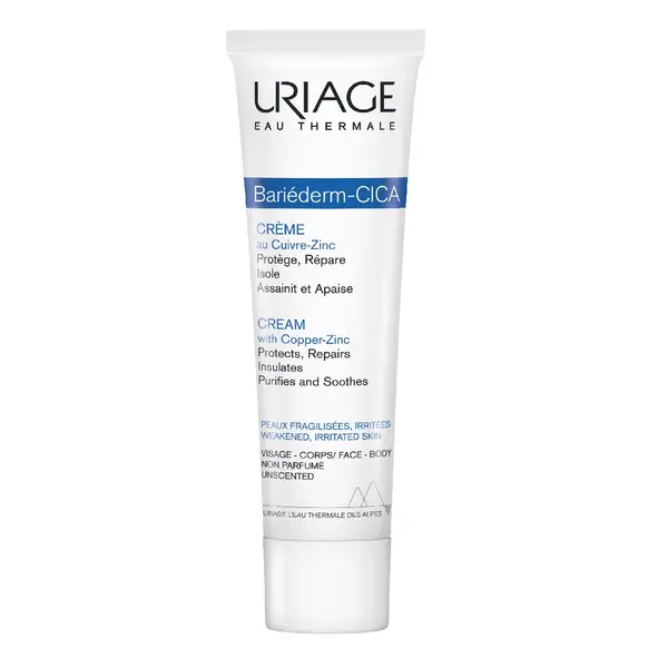 Crema reparatoare cu Zinc, Bariederm Cica, 100 ml, Uriage