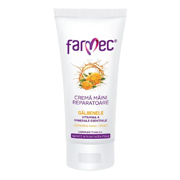 Crema reparatoare pentru maini cu Galbenele, 100 ml, Farmec