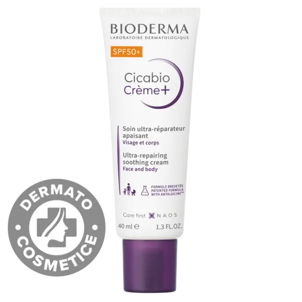 Crema reparatoare SPF 50+ Cicabio, 40ml, Bioderma