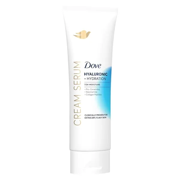 Crema Serum de Corp, Dove, Hyaluronic + Hydration, Efect de Hidratare Intensa, pentru Pielea Uscata, cu Acid Hialuronic, Fara Parfum, 236ml
