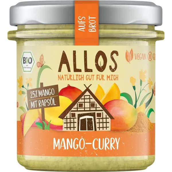 Crema tartinabila cu mango si curry fara gluten, eco - 140 g